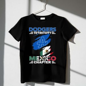 La Dodgers Territory Mexico Chapter Flag T-Shirt For Fans