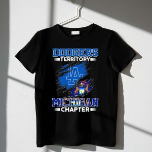 Los Angeles Dodgers Territory T-Shirt - Michigan Chapter Design