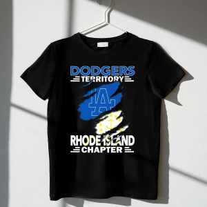 La Dodgers Territory Rhode Island Chapter T-Shirt With Anchored Logo