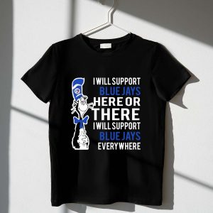 Dr Seuss Cat In The Hat Toronto Blue Jays T-Shirt - Fun & Colorful Design