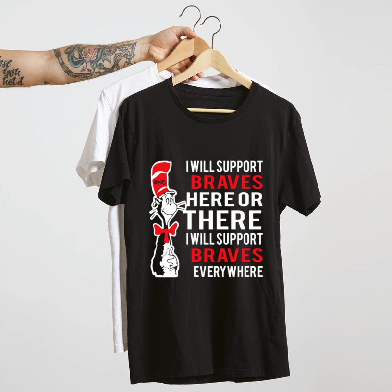 Dr Seuss Cat In The Hat Braves Logo T-Shirt - Support The Braves! - Image 4