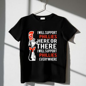 Dr Seuss Cat in the Hat Philadelphia Phillies T-Shirt for Fans