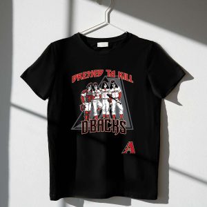 Arizona Diamondbacks Kiss Baseball T-Shirt - Dressed To Kill Design