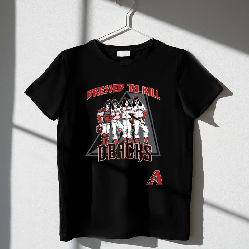 Dressed To Kill Arizona Diamondbacks Dbacks KISS Baseball Uniforms T Shirt t shirt 1 1