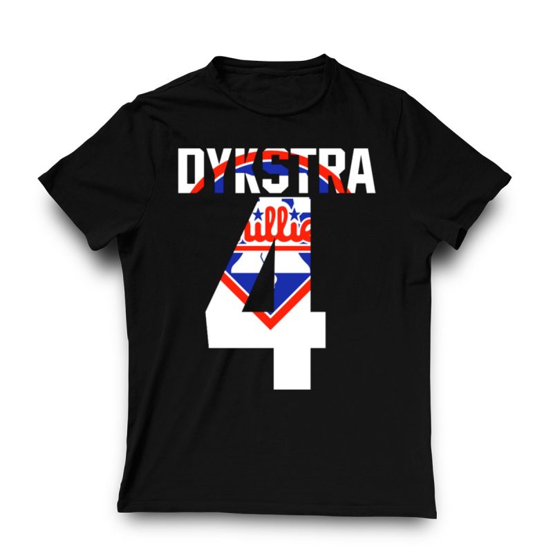 Dykstra Phillies Vintage Baseball T-Shirt - Iconic Philadelphia Style - Image 3