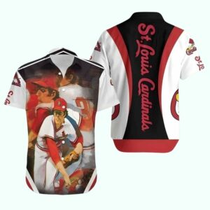 St. Louis Cardinals Baseball Graphic Hawaiian Shirt – Unisex Aloha Tee