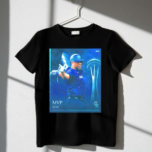 Elias Diaz Mvp T-Shirt - Colorado Rockies Seattle Skyline Design