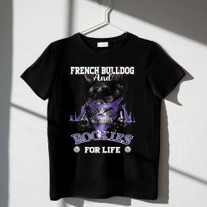 French Bulldog Colorado Rockies T-Shirt - Perfect Fan Apparel