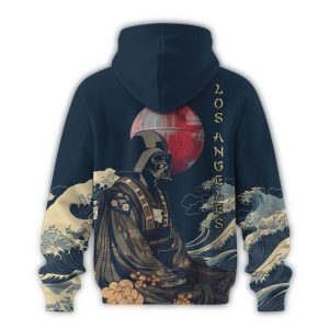 Lord Vader Los Angeles Dodgers All Over Print Hoodie for Star Wars Fans