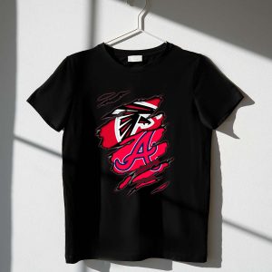 Falcons Braves Dual Design T-Shirt For Sports Fans