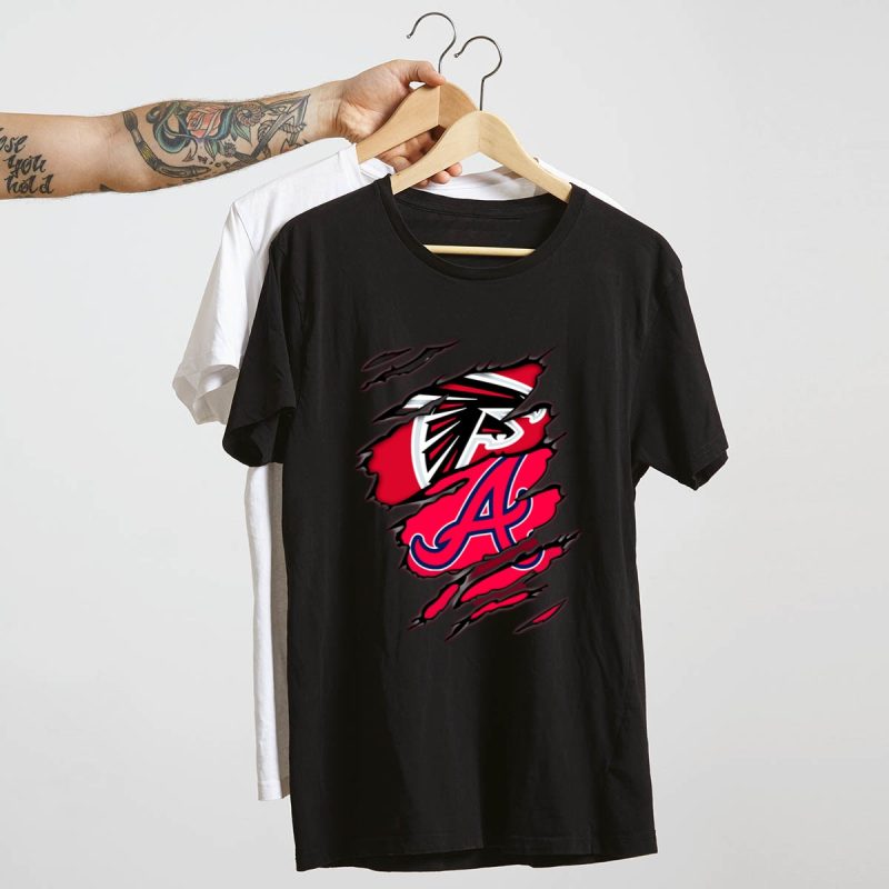 Falcons Braves Dual Design T-Shirt For Sports Fans - Image 4