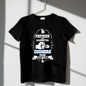 Father And Daughter Dodgers Fans Baseball Bond T-Shirt - Los Angeles Mlb