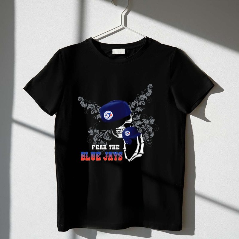 Fear The Toronto Blue Jays Skull with Cap and Claw T Shirt t shirt 1 1
