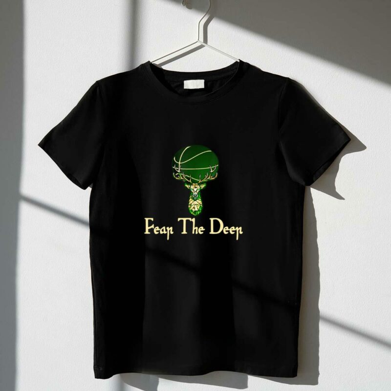 Fear the deer milwaukee basketball fans green ball t shirt 1 1.jpg