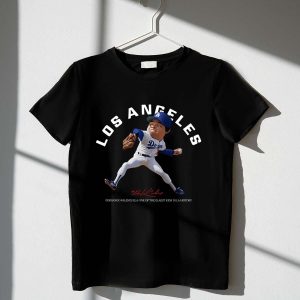 Fernando Valenzuela Los Angeles Dodgers T-Shirt - Vintage Style Tee