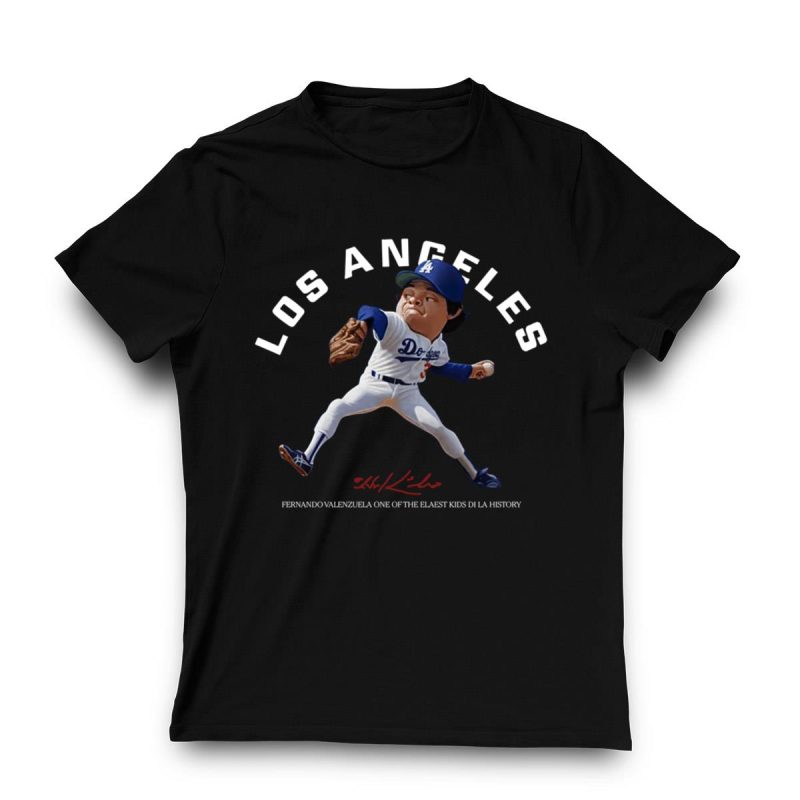 Fernando Valenzuela Los Angeles Dodgers T-Shirt - Vintage Style Tee - Image 3