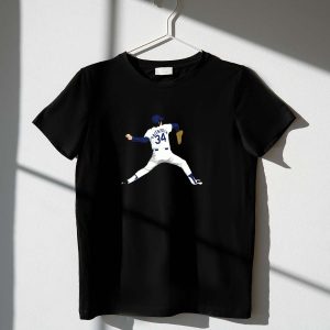 Fernando Valenzuela 34 Los Angeles Dodgers T-Shirt - Vintage Style Tee