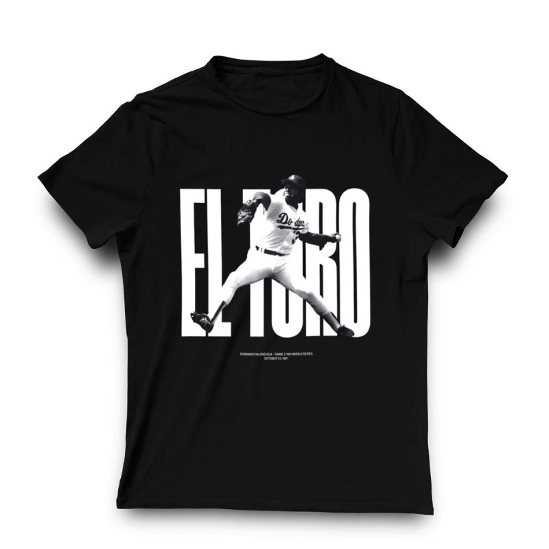 Fernando Valenzuela Dodgers 1981 World Series T-Shirt - Vintage Baseball Tee - Image 3