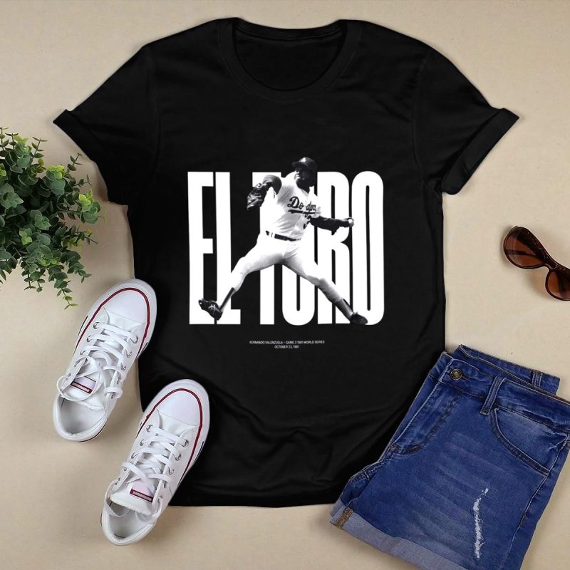 Fernando Valenzuela Dodgers 1981 World Series T-Shirt - Vintage Baseball Tee - Image 5