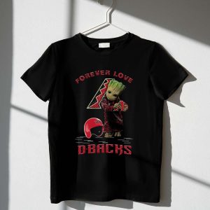 Groot Forever Love T-Shirt For Arizona Diamondbacks Football Fans