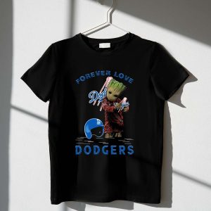 Forever Love Dodgers Baseball T-Shirt - Groot Fan Favorite Design