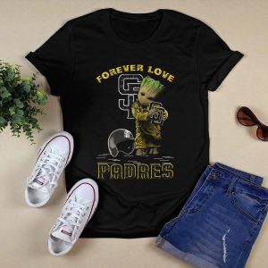 Groot Forever Love T-Shirt For San Diego Padres Fans