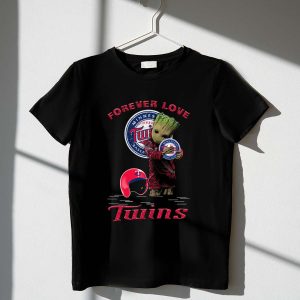 Minnesota Twins Baseball Groot Fan T-Shirt - Forever Love Design