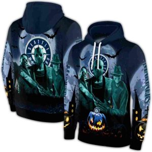 Friends Horror Halloween Vibes All Over Print Hoodie
