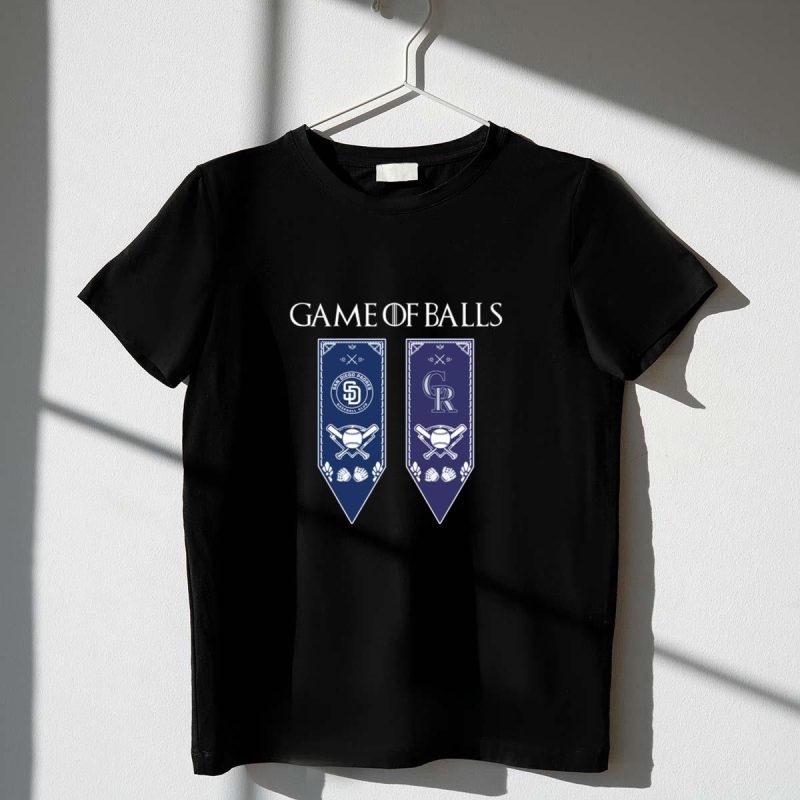 Game of Thrones game of balls San Diego Padres and Colorado Rockies shirt t shirt 1 1