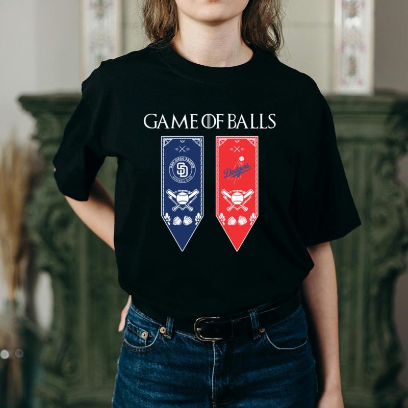 Game of Thrones Inspired San Diego Padres & Los Angeles Dodgers T-Shirt - Image 2