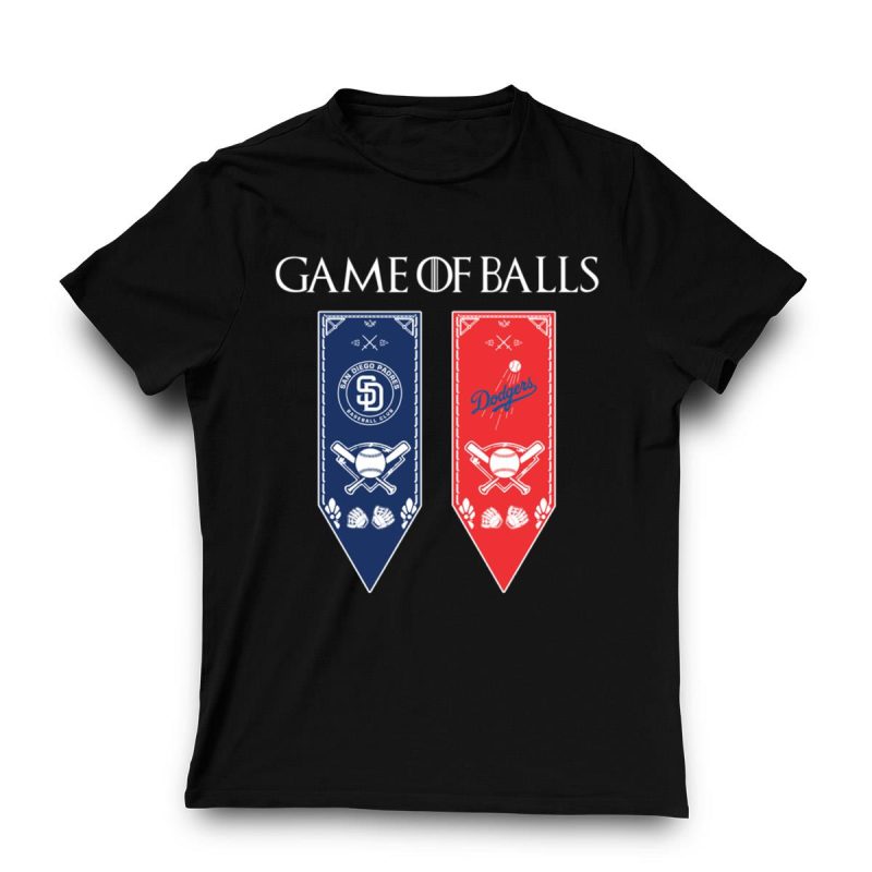 Game of Thrones Inspired San Diego Padres & Los Angeles Dodgers T-Shirt - Image 3