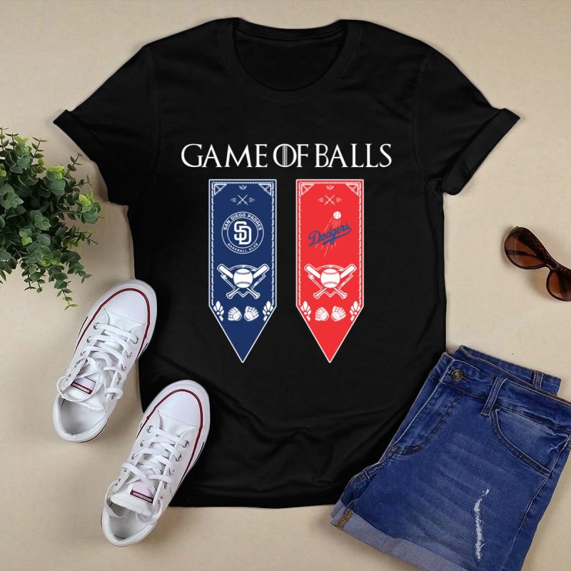 Game of Thrones Inspired San Diego Padres & Los Angeles Dodgers T-Shirt - Image 5