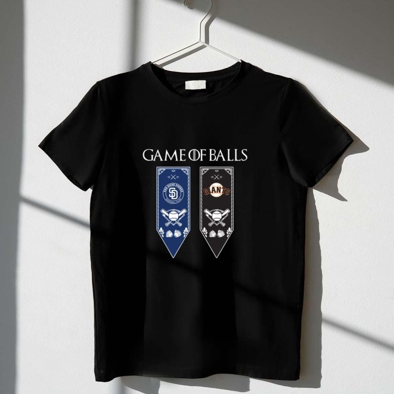Game of Thrones game of balls San Diego Padres and San Francisco Giants shirt t shirt 1 1