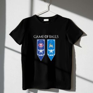 Game of Thrones-Inspired T-Shirt with Philadelphia Phillies & Miami Marlins Designs