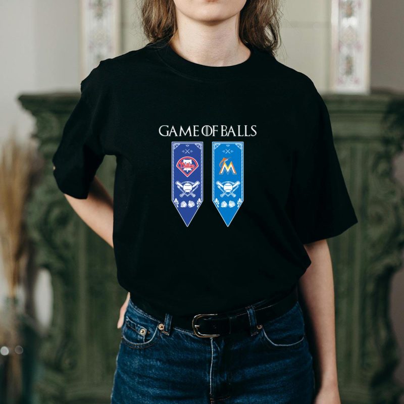 Game of Thrones-Inspired T-Shirt with Philadelphia Phillies & Miami Marlins Designs - Image 2