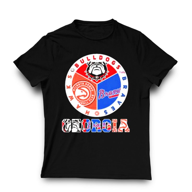 Atlanta City Champions T-Shirt - Georgia Bulldogs, Braves & Hawks Design - Image 3