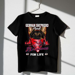 German Shepherd Braves For Life T-Shirt - Perfect Gift For Dog Lovers