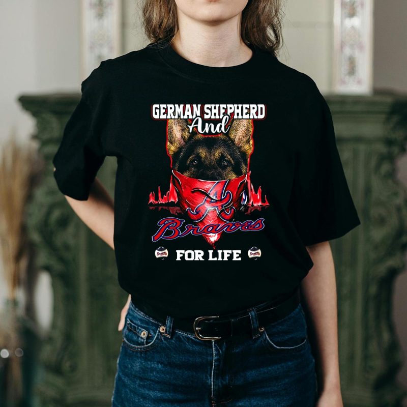 German Shepherd Braves For Life T-Shirt - Perfect Gift For Dog Lovers - Image 2