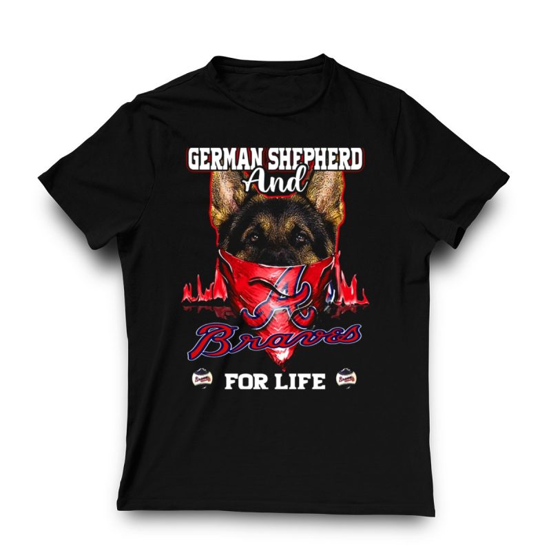 German Shepherd Braves For Life T-Shirt - Perfect Gift For Dog Lovers - Image 3