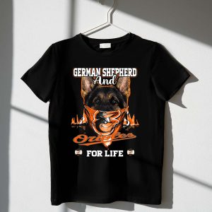 German Shepherd And Orioles Forever T-Shirt – Perfect Pet Lover Gift