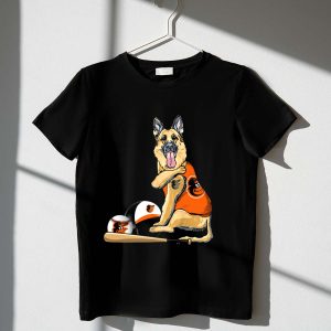 German Shepherd Baltimore Orioles Baseball Dog T-Shirt For Pet Lovers