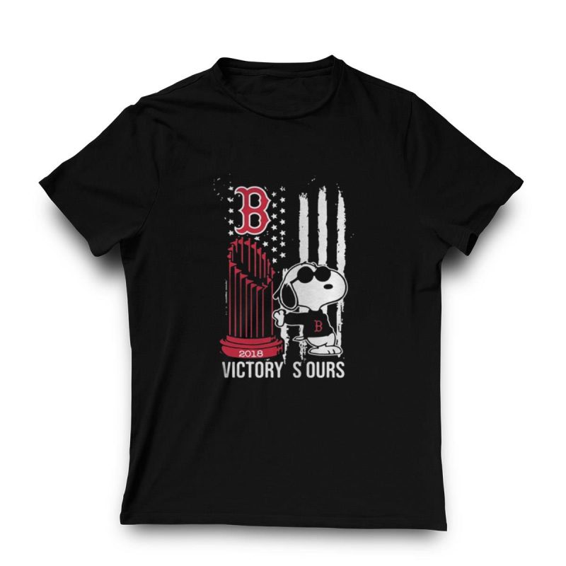 Victory Is Ours 2018 Snoopy Boston Red Sox T-Shirt - Perfect Fan Apparel - Image 3