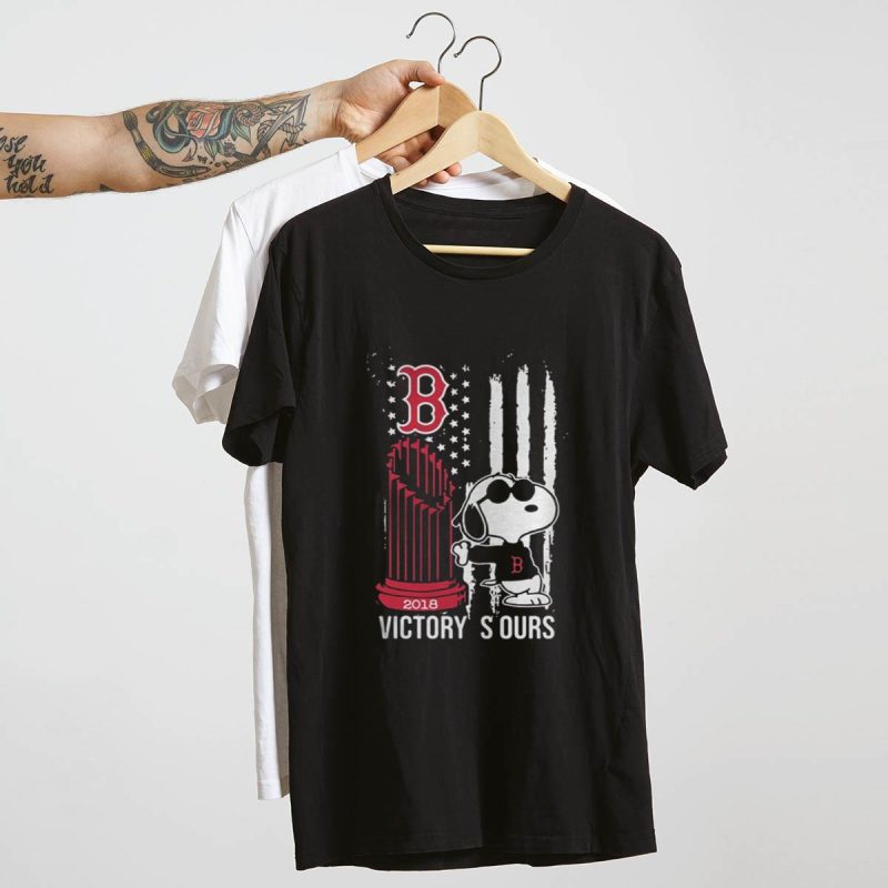Victory Is Ours 2018 Snoopy Boston Red Sox T-Shirt - Perfect Fan Apparel - Image 4