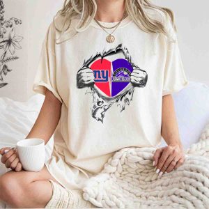 New York Yankees Colorado Rockies Heart T-Shirt - Fan Apparel