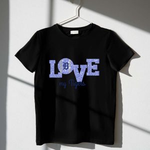 Glitter Love Detroit Tigers Iconic D T-Shirt For Game Day Fans