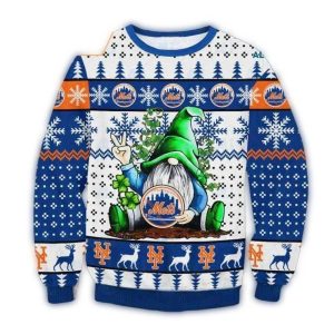 Gnome New York Mets Christmas Ugly Sweater For Holiday Cheer