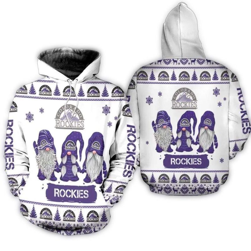 Gnomes Colorado Rockies Christmas AOP Hoodie 1