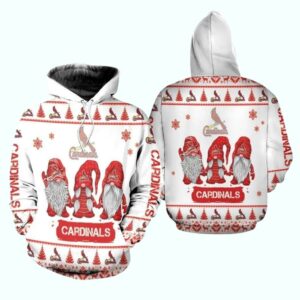 St. Louis Cardinals Gnomes Graphic Unisex All-Over Print Hoodie