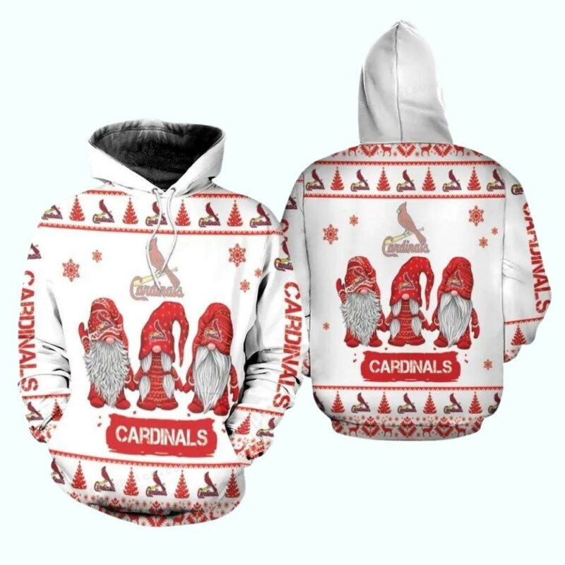 St. Louis Cardinals Gnomes Graphic Unisex All-Over Print Hoodie