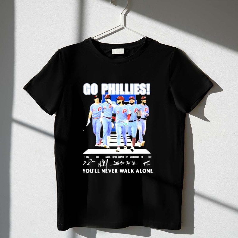Philadelphia Phillies Signature T-Shirt - You'll Never Walk Alone Design